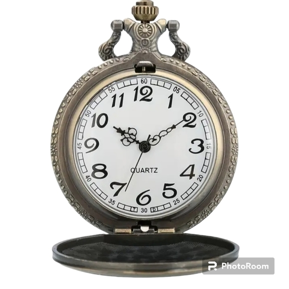 New In package Pocket watch 16" chain Bronge Trucker new - Picture 10 of 14